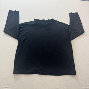 Zara Black 3/4 Sleeve Women's Top